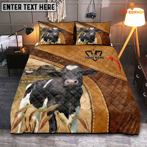 Joycorners Holstein On Farm Quilt Bedding Set
