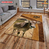 Joycorners Personalized Brown Swiss In Field Farmhouse Rug