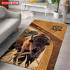 Joycorners Personalized Bison In Field Farmhouse Rug