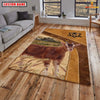 Joycorners Personalized Goat In Field Farmhouse Rug