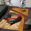 Joycorners Personalized Chicken In Field Farmhouse Rug