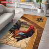 Joycorners Personalized Chicken In Field Farmhouse Rug