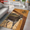 Joycorners Personalized Donkey In Field Farmhouse Rug