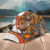 Joycorners Mule Deer Hunting Customized Name Orange Lava Pattern 3D Classic Cap