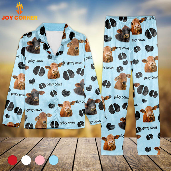 Joycorners Gelvy Cows Cattle Pattern 3D Pajamas