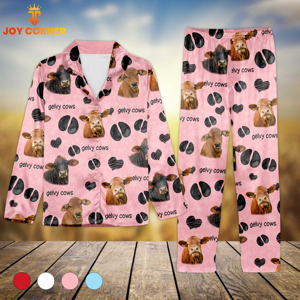 Joycorners Gelvy Cows Cattle Pattern 3D Pajamas