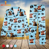 Joycorners Short Horn Cattle Pattern 3D Pajamas