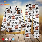 Joycorners Short Horn Cattle Pattern 3D Pajamas