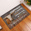 Joycorners Texas Longhorn Happiness Is Coming Home Knowing Your Cow Doormat