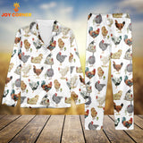 Joycorners Chicken Pattern 3D Pajamas