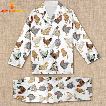 Joycorners Chicken Pattern 3D Pajamas