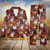 Joycorners Chicken Red Pattern 3D Pajamas
