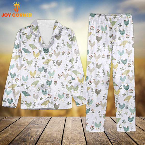 Joycorners Chicken Flower 3D Pajamas