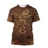 Joycorners Custom Name Octopus Steampunk Mechanic Printed 3D Hoodie