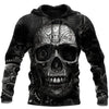 Joycorners Custom Name Mechanic Skull Printed 3D Hoodie