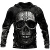 Joycorners Custom Name Mechanic Skull Printed 3D Hoodie