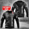 Joycorners Custom Name Mechanic Unisex Printed 3D Shirt