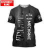 Joycorners Custom Name Mechanic Unisex Printed 3D Shirt