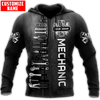 Joycorners Custom Name Mechanic Unisex Printed 3D Shirt