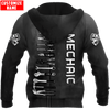 Joycorners Custom Name Mechanic Unisex Printed 3D Shirt