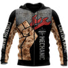 Joycorners Custom Name Mechanic Camo Printed 3D Hoodie