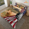 JoyCorners Limousin 3D US Flag Bedding Set