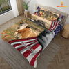 JoyCorners Simmental 3D US Flag Bedding Set