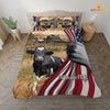 JoyCorners Holstein 3D US Flag Bedding Set