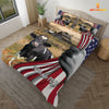 JoyCorners Holstein 3D US Flag Bedding Set