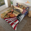 JoyCorners Horse 3D US Flag Bedding Set