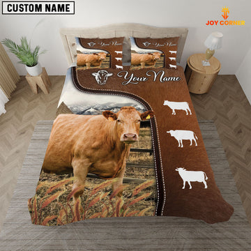 JoyCorners Limousin On Farm Brown 3D Bedding Set