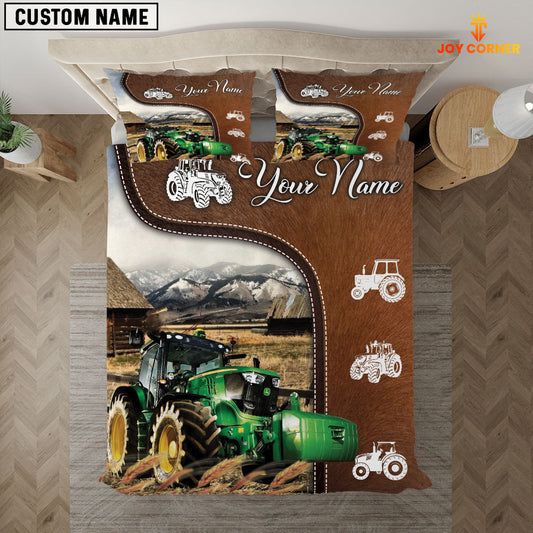 JoyCorners Tractor On Farm Brown 3D Bedding Set