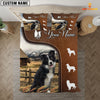 JoyCorners Border Collie On Farm Brown 3D Bedding Set