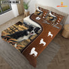 JoyCorners Border Collie On Farm Brown 3D Bedding Set