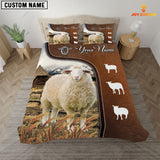 JoyCorners Sheep On Farm Brown 3D Bedding Set