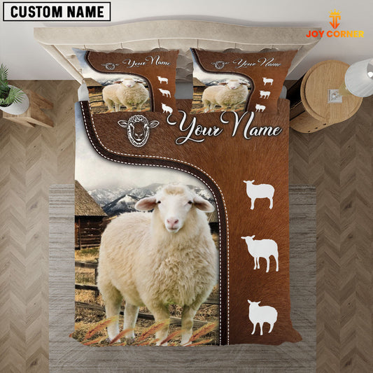 JoyCorners Sheep On Farm Brown 3D Bedding Set