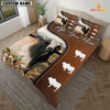 JoyCorners Brahman Cattle On Farm Brown 3D Bedding Set