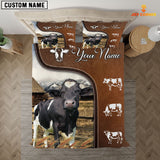 JoyCorners Holstein On Farm Brown 3D Bedding Set