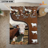 JoyCorners Hereford On Farm Brown 3D Bedding Set