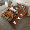 JoyCorners Horse Jersey On Farm Brown 3D Bedding Set