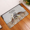 Joycorners Brahman Cattle Hello Sweet Checks Doormat