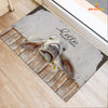 Joycorners Brahman Cattle Hello Sweet Checks Doormat