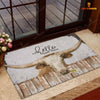 Joycorners Texas Longhorn Hello Sweet Checks Doormat