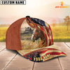 Joycorners Custom Name Horse US Flag 3D Cap