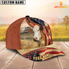 Joycorners Custom Name Simmental US Flag 3D Cap