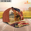 Joycorners Custom Name Highland Cattle US Flag 3D Cap