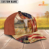 Joycorners Custom Name Texas Longhorn US Flag 3D Cap