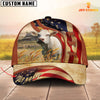 Joycorners Custom Name Charolais US Flag 3D Cap