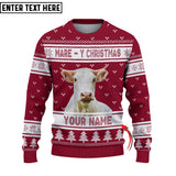 Joycorners Custom Name Charolais Mare - Y Christmas Ugly Sweater