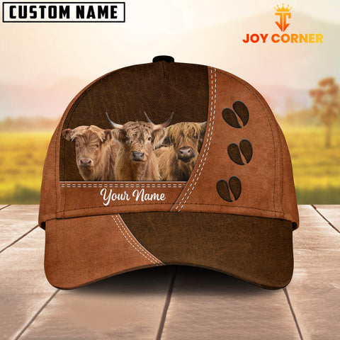 Joycorners Highland Cattle Customized Name Cap